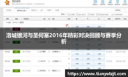 洛城银河与圣何塞2016年精彩对决回顾与赛季分析